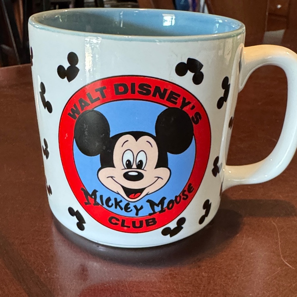 Disney The Original Mickey Mouse Club black ears Blue and Red Mug